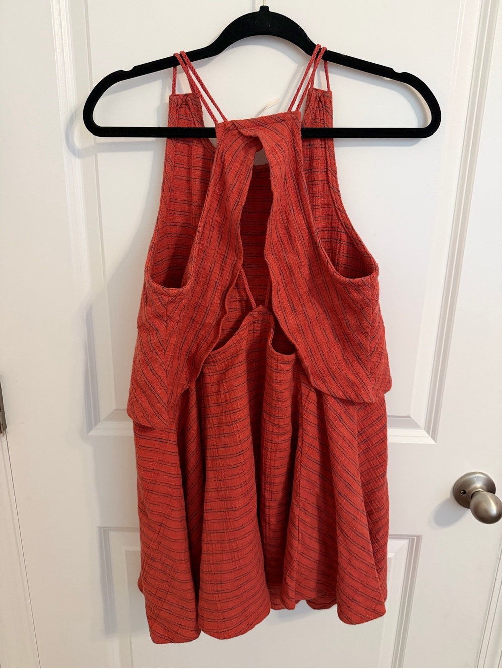 Free People Open Back Linen Dress Small - Picture 5 of 6
